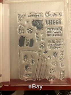 Stampin' Up COFFEE & MERRY CAFE Stamp Sets COFFEE CUP Framelits DiesHTF