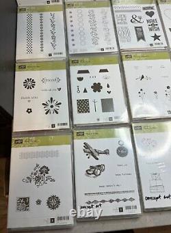 Stampin Up Cases Sets Stamps Red Rubber Cling Stamp Photopolymer Lot 46