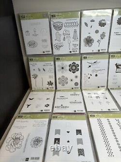 Stampin Up Cases Sets Stamps Red Rubber Cling Stamp Photopolymer Lot 46