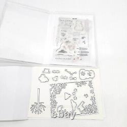 Stampin Up Christmas Holiday Lot with Dies Snowman Candy Canes Pinecones Sets