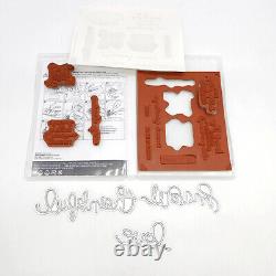 Stampin Up Christmas Holiday Lot with Dies Snowman Candy Canes Pinecones Sets