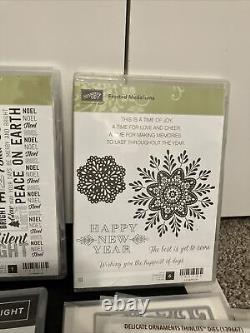 Stampin Up Christmas Lot 5 Stamp Sets And 4 Die Sets. New