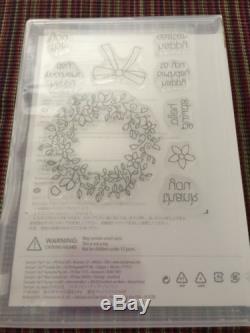Stampin Up Circle Of Spring Set Of 9 Clear Mount Photopolymer Brand NEW