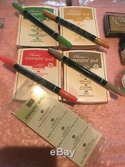 Stampin Up Classic Stampin' Ink Pad, Refill, Marker Huge Lot (24 Sets & Extra's)