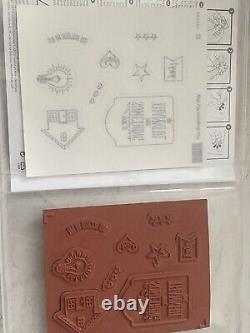 Stampin Up Clear And Rubber Stamp Sets Lot of 11 NEW RETIRED