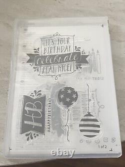 Stampin Up Clear And Rubber Stamp Sets Lot of 11 NEW RETIRED