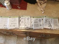 Stampin Up Clear Mount 10 Stamp Sets Lot