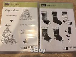 Stampin Up Clear Mount 10 Stamp Sets Lot