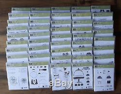 Stampin' Up Clear Mount Rubber and Photopolymer Stamp Sets LOT Retired New Used