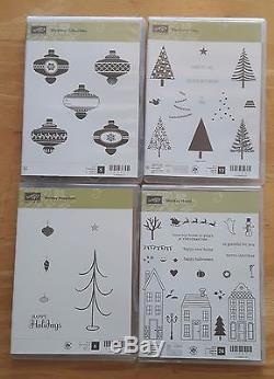 Stampin' Up Clear Mount Rubber and Photopolymer Stamp Sets LOT Retired New Used