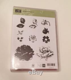 Stampin' Up! Clear Mount Stippled Blossoms Stamp Set Of 10