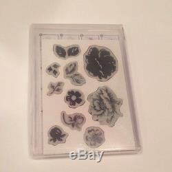 Stampin' Up! Clear Mount Stippled Blossoms Stamp Set Of 10