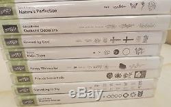 Stampin' Up! Clear & Rubber Mount Stamp Sets 113 Stamps Never Used
