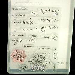 Stampin Up Cling Photopolymer Stamps Lot of 10 Sets in Cases NO Dies