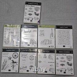 Stampin Up! Cling Stamp Sets Lot Of 9