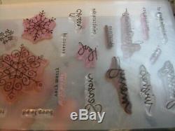 Stampin Up Cling, photopolymer and wood Stamp set lot of 53 sets Scrapbooking