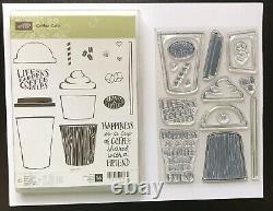 Stampin Up- Coffee Cafe- Merry Cafe Stamp Sets & Dies with 12x12 DSP
