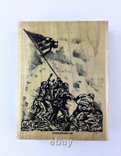 Stampin Up Courage & Honor Rubber Stamp Set Military Veteran USA Plus USMC