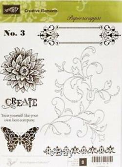 Stampin Up Creative Elemements Clear Mount Stamp Set Cardmaking Scrapbook New