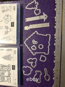Stampin Up Cuckoo Clock For You Craft Dies Stamps Set Yummy Christmas Cards Lot