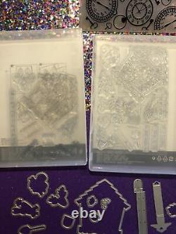 Stampin Up Cuckoo Clock For You Craft Dies Stamps Set Yummy Christmas Cards Lot