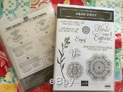 Stampin' Up DEAR DOILY stamp set & DOILY BUILDER Thinlits Bundle FREE SHIPPING