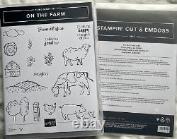 Stampin Up Day At The Farm DSP & On The Farm Cling Stamp Set & Die Cut Bundle
