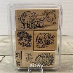 Stampin Up! Dinosaur Days Set of 6 Mounted 2002 Excellent Condition Hard to Find