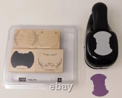 Stampin Up EK Round Tab Paper Punch Whale Tail Retired + Totally Tabs Stamp set