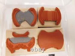 Stampin Up EK Round Tab Paper Punch Whale Tail Retired + Totally Tabs Stamp set