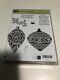 Stampin Up Embellished Ornaments wood mount stamp set. Retired and brand new
