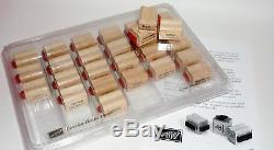 Stampin' Up! Everyday Flexible Phrases Mounted Wood Stamp Set of 56 Retired 2