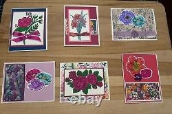 Stampin Up Floral Handmade Spring Summer Birthday Cards-Set of 6