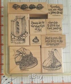 Stampin' Up! For the Love of Chocolate Retired 2002 FULL SET 9 MOUNTED NEW