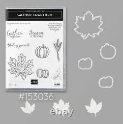 Stampin' Up! Gather Together Photopolymer Stamp Set + Gathered Leaves Dies