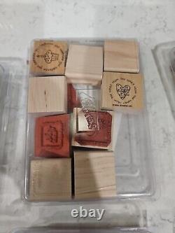 Stampin'Up! God's Beauty, Wonderful Words II, Etc Stamps Rubber Rare Retired