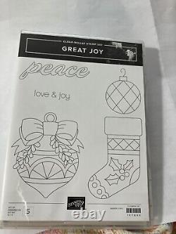 Stampin Up Great Joy Stamp Set Christmas Stocking Ornament Peace NEW