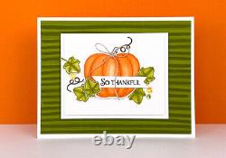 Stampin' Up! HARVEST HELLOS Stamp Set & PUNCH & Plaid Tidings DSP