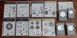 Stampin Up HUGE LOT #2 Stamp Sets, Dies, 4 Punches, DSP New Unless Indicated