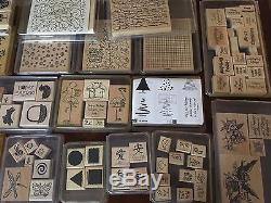 Stampin Up HUGE LOT 46 sets, embossing powders, brads, rollers, pencils & more