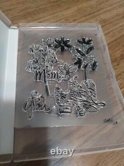 Stampin' Up HUGE LOT OF 44 STAMP SETS 30 New Sets 8 Used Sets 6 Clear Sets