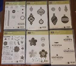 Stampin Up HUGE LOT OF 45 STAMP SETS, New & Used