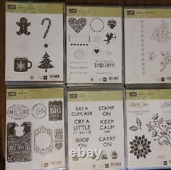 Stampin Up HUGE LOT OF 45 STAMP SETS, New & Used