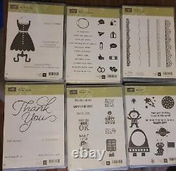 Stampin Up HUGE LOT OF 45 STAMP SETS, New & Used