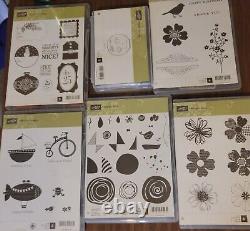 Stampin Up HUGE LOT OF 45 STAMP SETS, New & Used