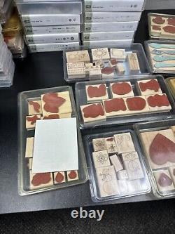 Stampin Up HUGE LOT OF 90 STAMP SETS Rubber & Clear Acrylic 2000s Era