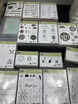 Stampin Up HUGE LOT OF 90 STAMP SETS Rubber & Clear Acrylic 2000s Era