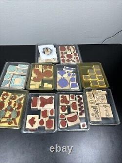 Stampin Up HUGE LOT OF 90 STAMP SETS Rubber & Clear Acrylic 2000s Era