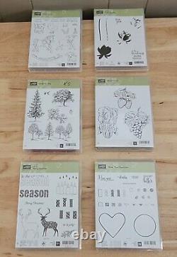 Stampin Up HUGE LOT OF 90 STAMP SETS Rubber & Clear Acrylic SEE DESCRIPTION