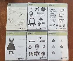 Stampin Up HUGE LOT OF STAMP SETS, Over 50 New & Used SETS